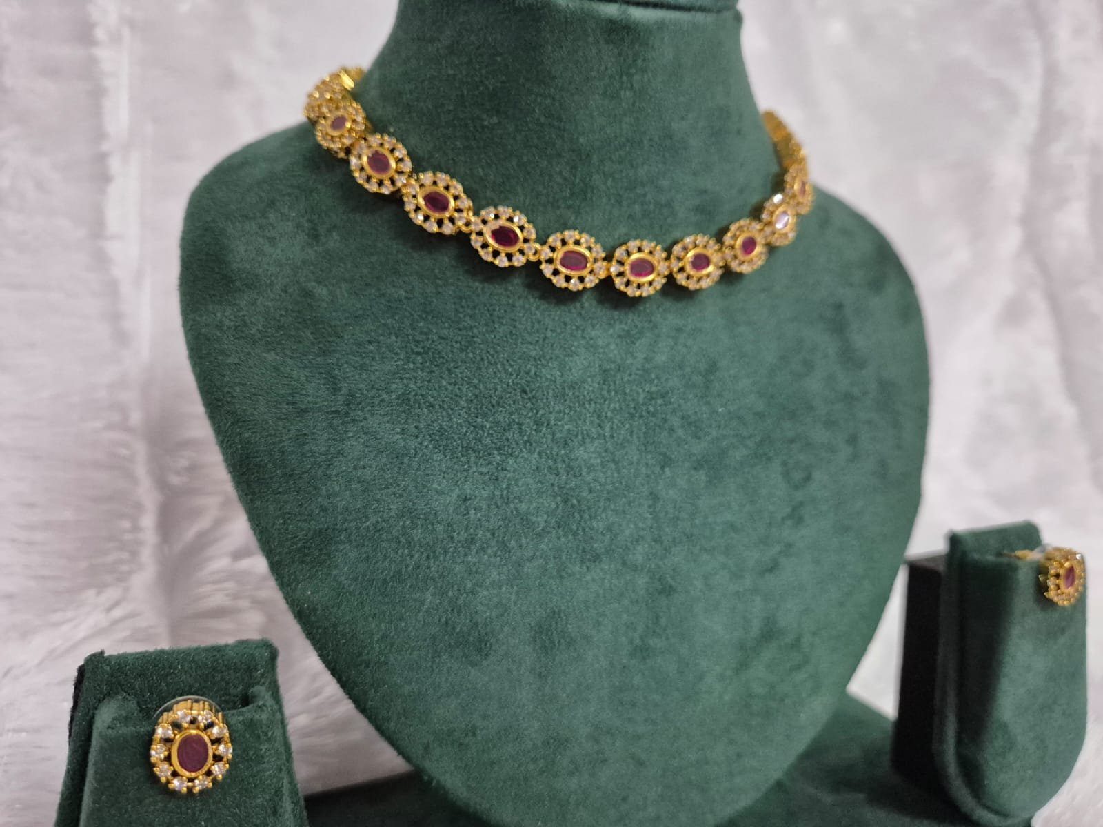 Ruby Radiance Choker Set