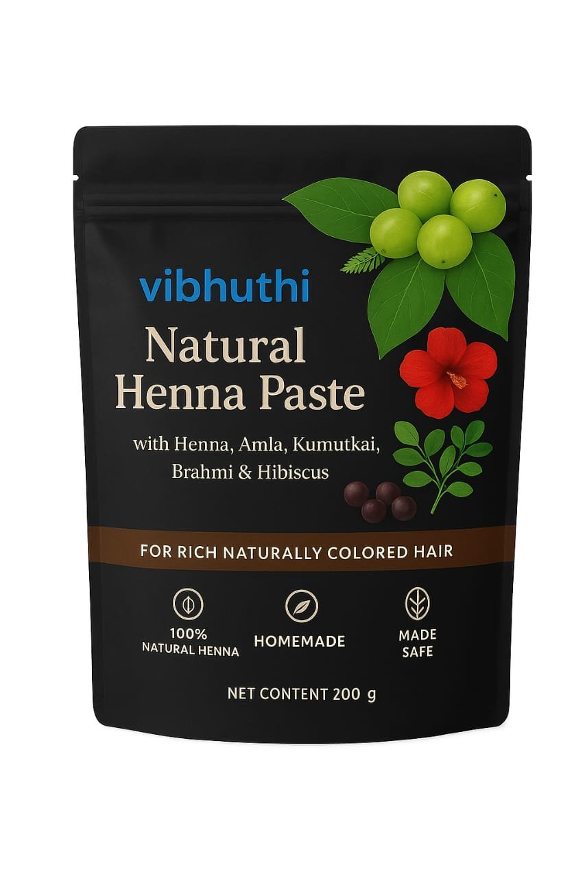Vibhuthi Natural Henna Paste (Hair Color)